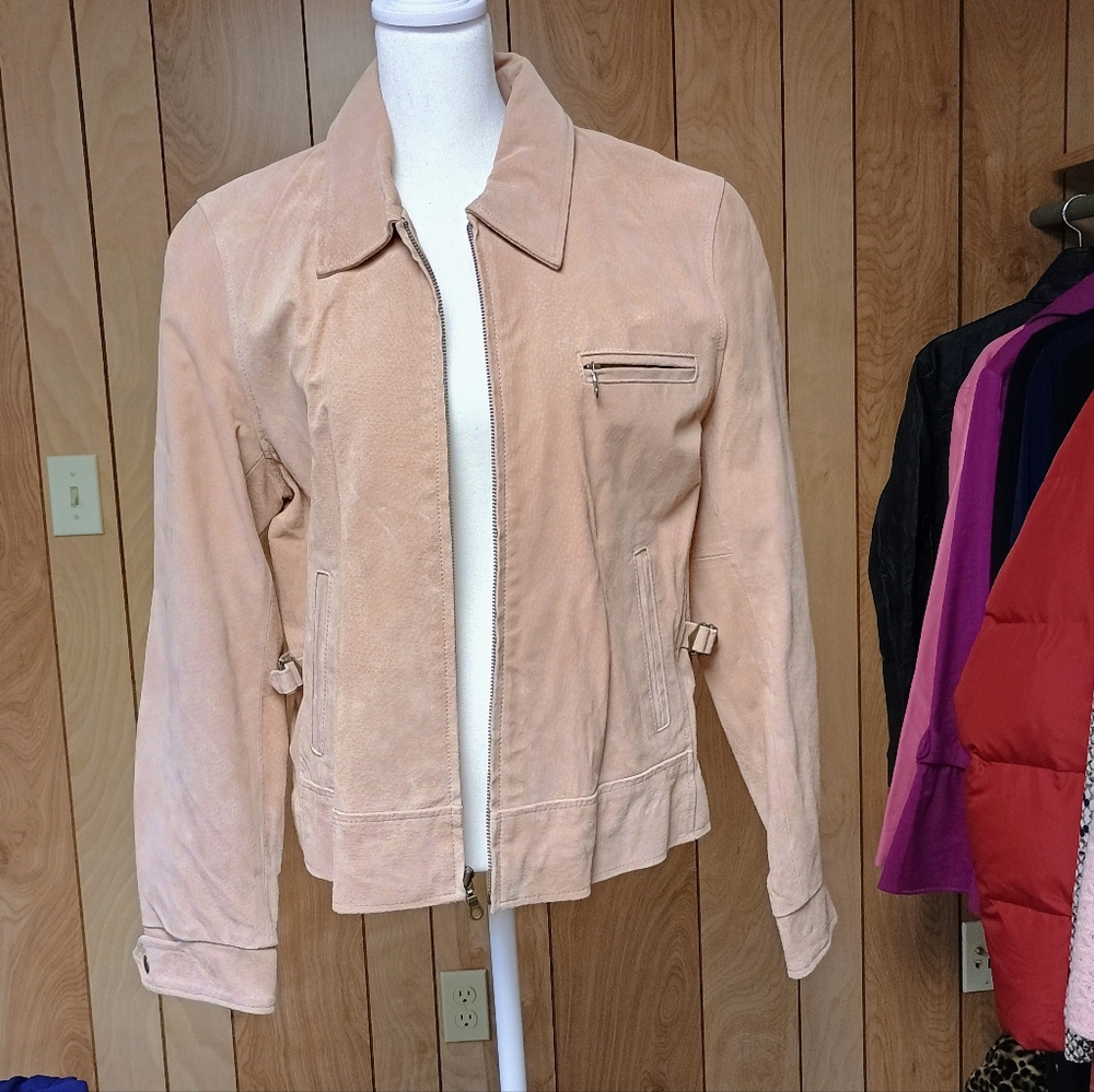 🔥Offers welcome! Women's Tan Suede Jacket